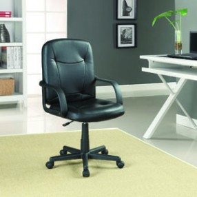 Modway Turbo Mid Back Office Chair in Black