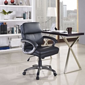 Modway Stellar Mid Back Office Chair in Black