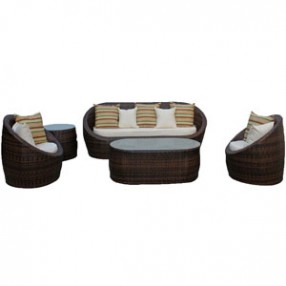 Modway YuAnne 5 Piece Sofa Set in Brown - On SALE!