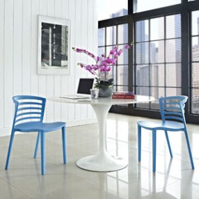 Modway Curvy Dining Chairs Set of 2