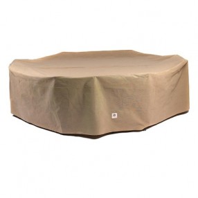 Duck Covers Essential 109"L Rectangle/Oval Patio Table W/ Chairs Cover