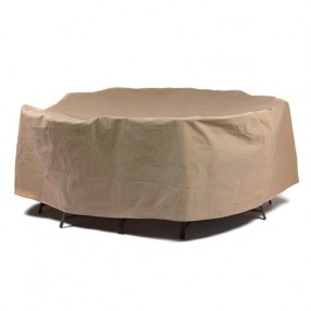 Duck Covers Essential 108"Dia Round Patio Table W/ Chairs Cover