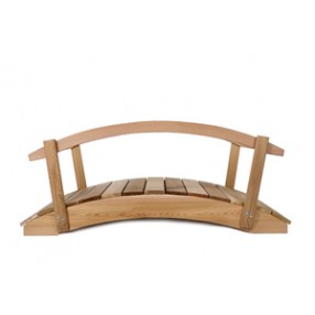 All Things Cedar 3' Red Cedar Bridge w/ Hand Rails