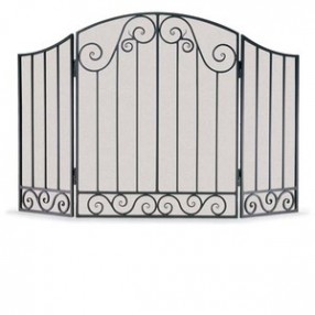 Fireside America Napa Forge 3 Panel Vienna Arch Screen - Brushed Pewter