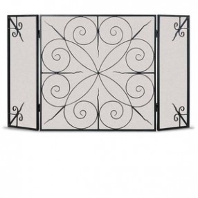 Fireside America Napa Forge Elements 3 Panel Screen - Brushed Bronze