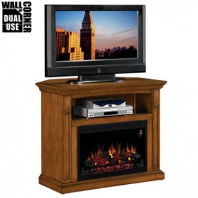 Fireside America Classic Flame 26 Inches Fairmont Corner and Wall Media Fireplace