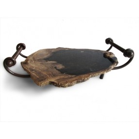 Stilnovo  Good Form Petrified Wood Serving Tray