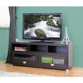 Baxton Studio Swindon Modern TV Stand W/ Glass Doors