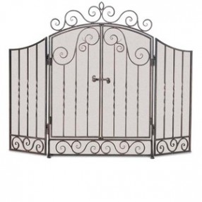 Fireside America Napa Forge 3 Panel Vienna Screen with Doors