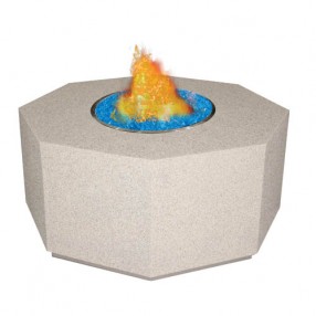 Fireside America Octagon Gas Fire Pit For Fire Glass Gems