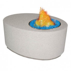 Fireside America Oval Gas Fire Pit For Fire Glass Gems - LP