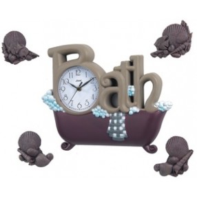Stilnovo The Bath Clock with Four Shells - Burgundy