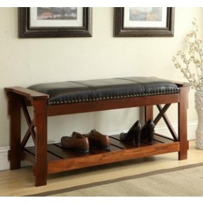 All Things Cedar Entryway Bench - Lifestyle
