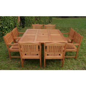 International Home Miami Amazonia Milano Square Porto Table Set