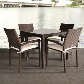 International Home Miami Atlantic Liberty Five Piece Dining Set