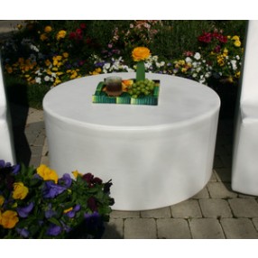 La Fete Puck Round Ottoman - Lifestyle