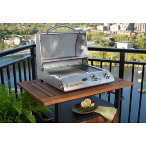 Outdoor Greatroom Company 20" Electric Grill in Stainless Steel - Lifestyle