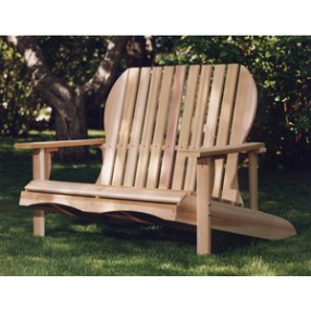 All Things Cedar Western Red Cedar Lounge LoveSeat