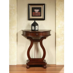 All Things Cedar Half Moon Harp Table