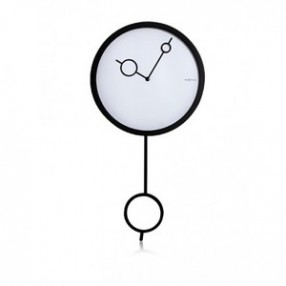 Stilnovo The Hole in Wall Pendulum Clock - Black