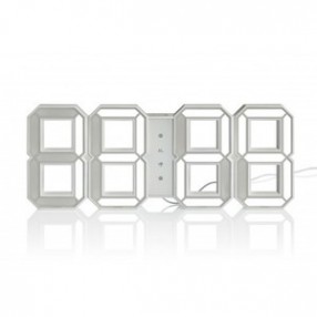 Stilnovo The White LED Clock - Silver