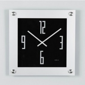 Stilnovo Steel  Wall Clock - Black/Silver