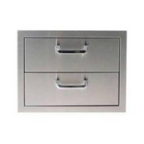 Outdoor Greatroom Company 2 Drawer Storage - Front Angle