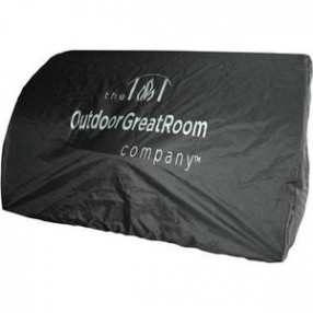 Outdoor Greatroom Company Premium Black Vinyl Cover - Island 24" Gas Grill Head - Angle