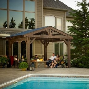 Outdoor Greatroom Company Lodge-II Pergola - Lifestyle