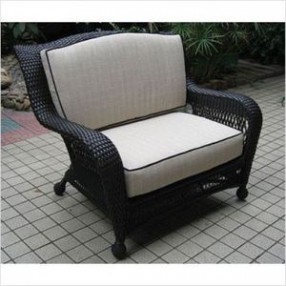 Outdoor Greatroom Company Chair and a Half - NO Cushions - Front Side Angle