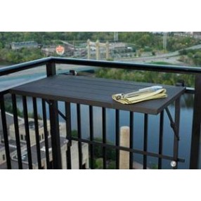 Outdoor Greatroom Company Deck Rail Mount Grill Shelf - Lifestyle