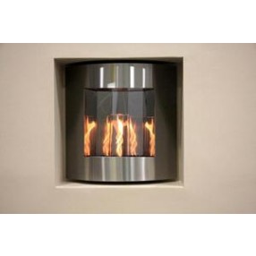 Outdoor Greatroom Company Inspiration - Gel Fuel Fireplace - Lit