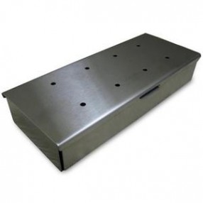 Outdoor Greatroom Company Stainless Steel WoodChip Smoker Box - Front Side Angle