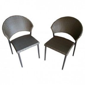 Outdoor Greatroom Company Patio Bistro Chair - Set of Two - Set in Angle