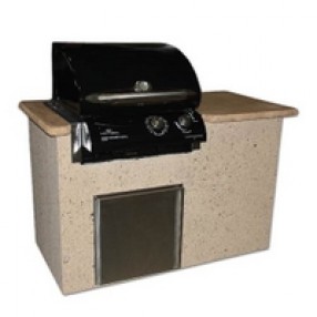 Outdoor Greatroom Company St. Lauranine Outdoor Kitchen - Front Side Angle