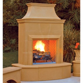 American Fyre Designs Petite Cordova Outdoor Fireplace