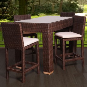 International Home Miami Atlantic Monza 5-pc Bar Set Rectangular