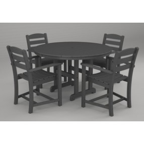 Poly-Wood La Casa 5-Pc. Dining Set in Slate Grey
