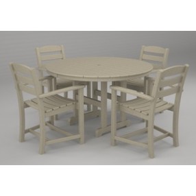 Poly-Wood La Casa 5-Pc. Dining Set in Sand