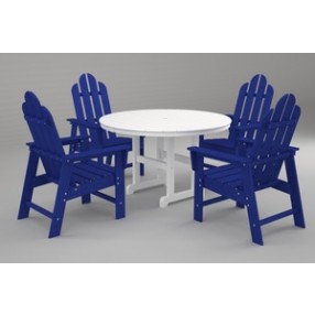 Poly-Wood Long Island 5-Pc. Dining Set in Pacific Blue