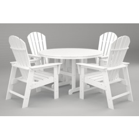 Poly-Wood South Beach 5-Pc. Dining Set in White