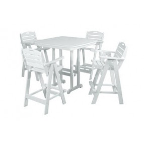 POLYWOOD¨ Nautical 5-Piece Bar Set