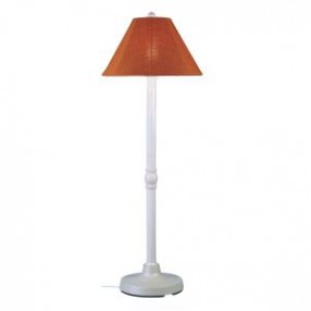 Patio Concepts San Juan 60" Floor Lamp with 2" with Chili Linen Sunbrella Shade Fabric