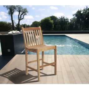 International Home Miami Amazonia Teak Eden 2 pc Teak Barstools
