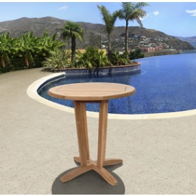 International Home Miami Amazonia Teak Nile Teak Round Table