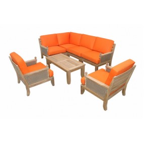 Anderson Teak Luxe 7-Piece Modular Set