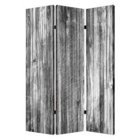Screen Gems Distressed Wood Canvas Screen