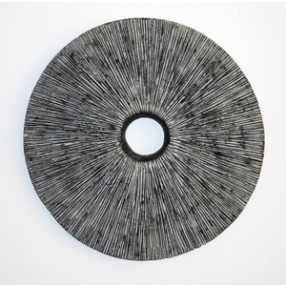 Screen Gems Sandstone Ribbed 30" Round Wall Decor - Set of 2