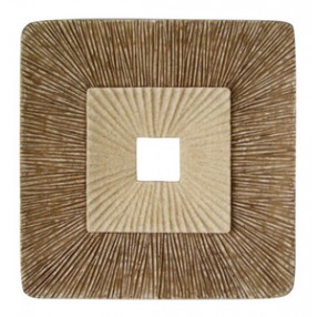 Screen Gems 14" Sandstone Square Design Wall Plaque - Set of 2