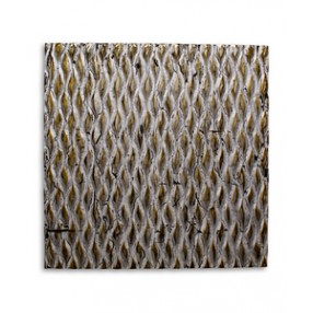 Screen Gems Metallic Ridge Silver Wall Art